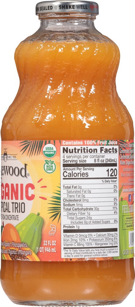 slide 2 of 4, Lakewood Tropical Trio Juice - 32 oz, 32 oz
