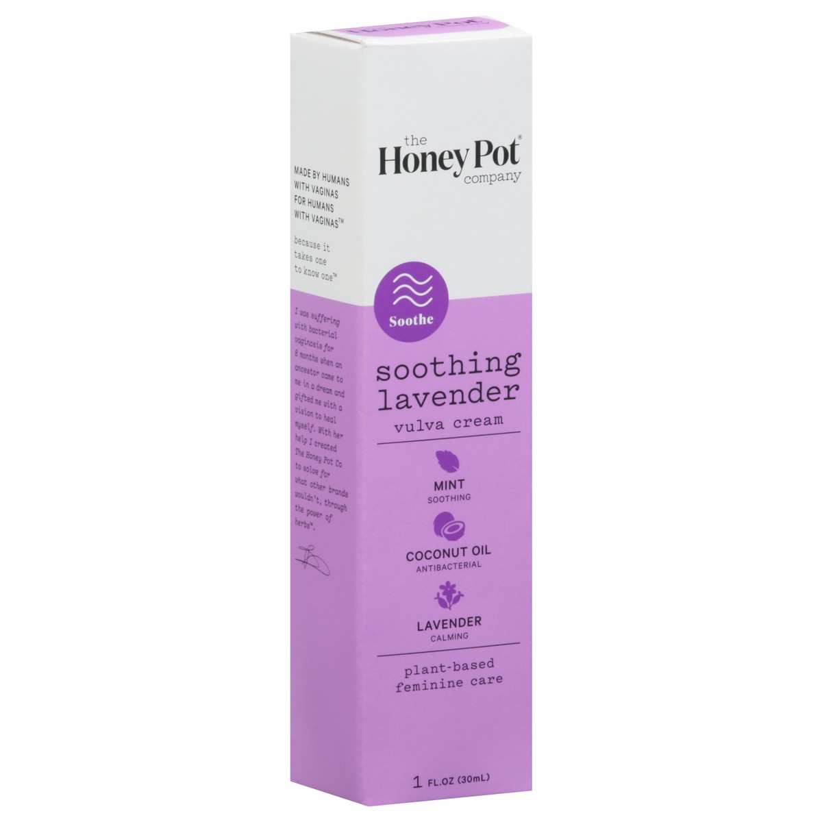 slide 2 of 9, The Honey Pot Company Soothing Lavender Vulva Cream 1 fl oz, 1 fl oz