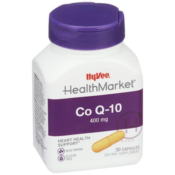 slide 1 of 1, Hy-Vee Healthmarket Co Q-10 400Mg, 30 ct