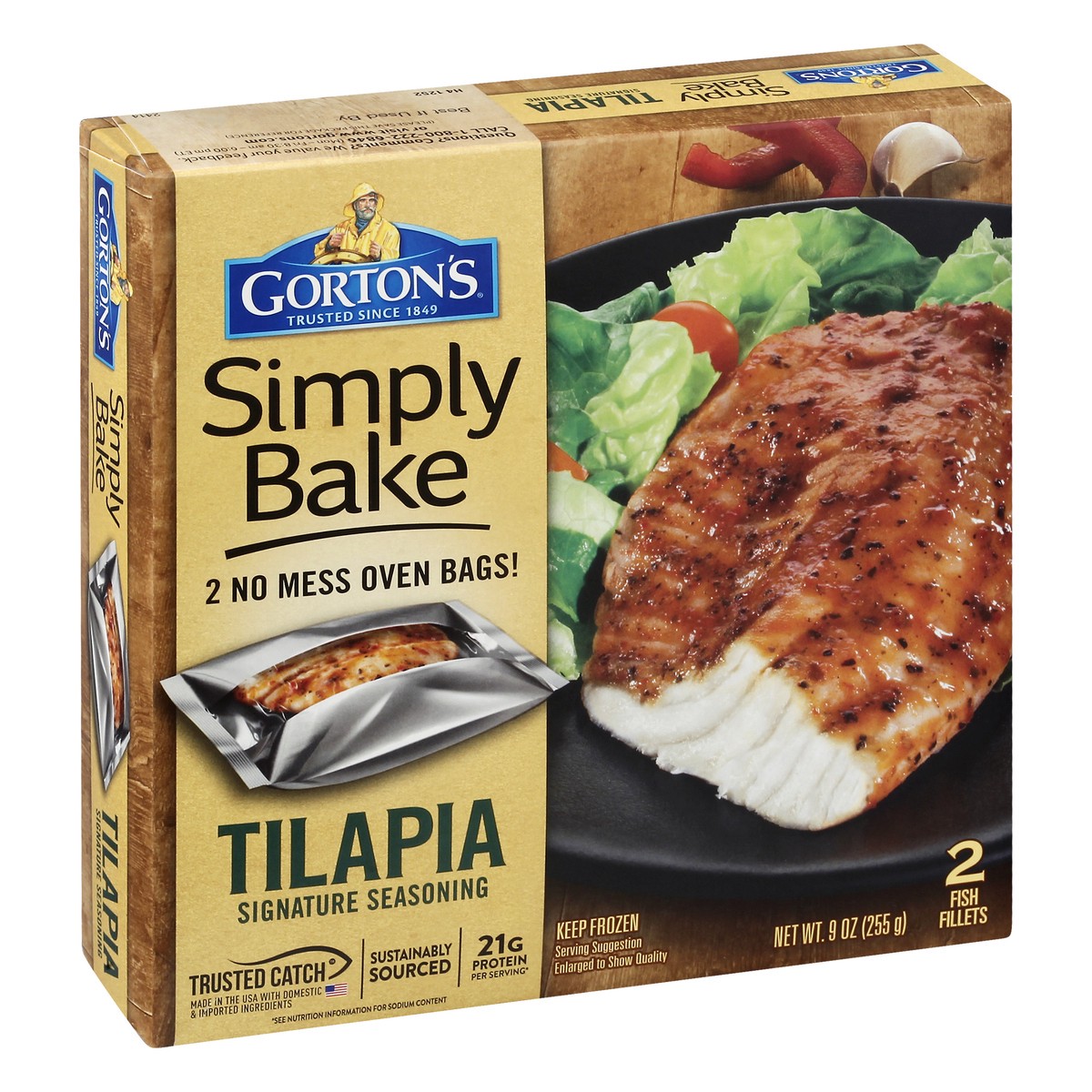 slide 6 of 10, Gorton's Simply Bake Signature Tilapia, 2 ct