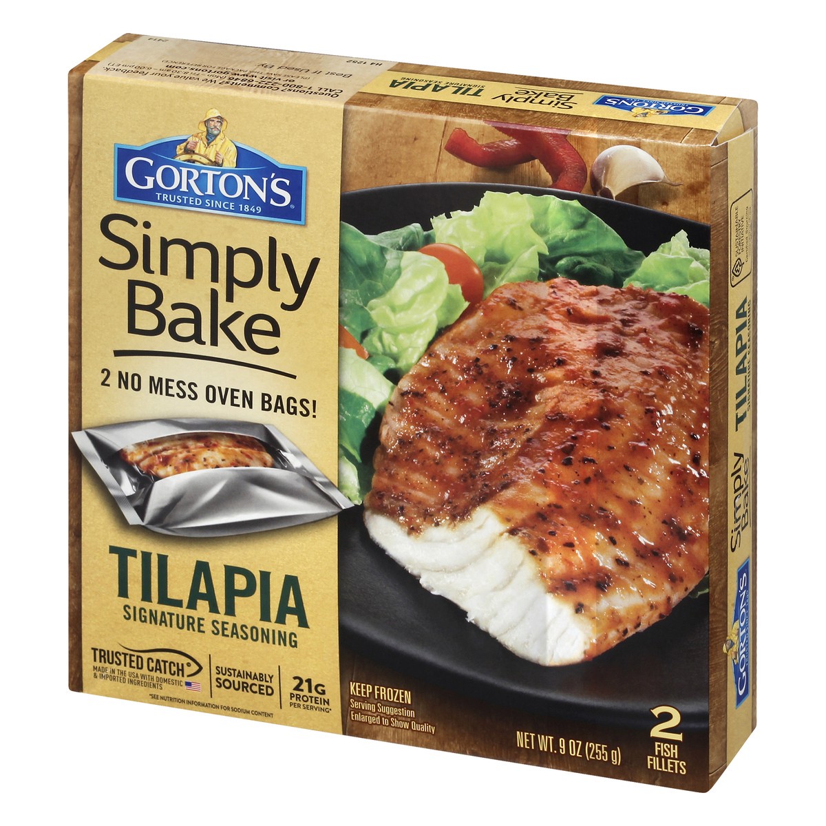 slide 9 of 10, Gorton's Simply Bake Signature Tilapia, 2 ct