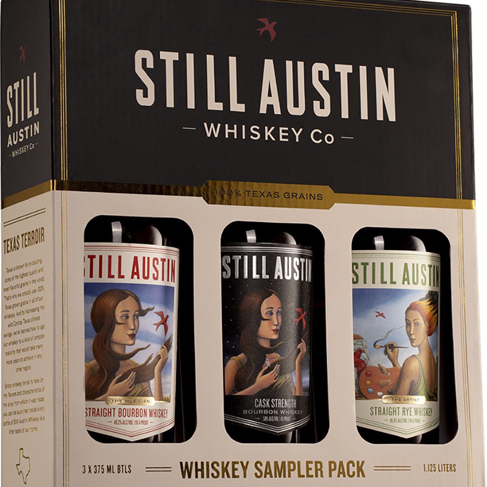slide 1 of 1, Still Austin Whiskey Trio Pack, 375 ml