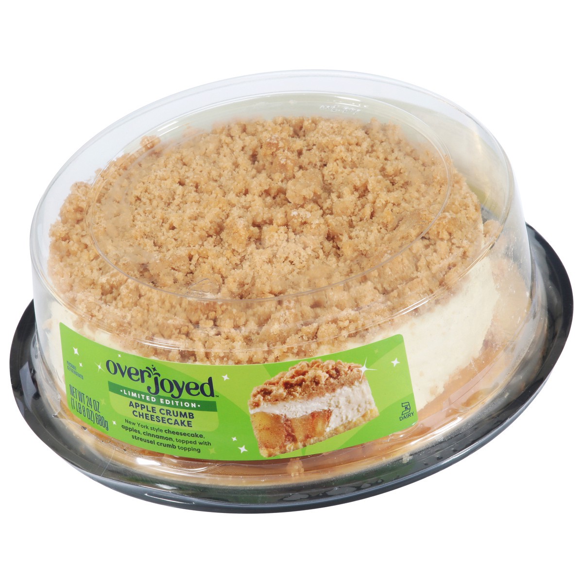 slide 3 of 14, Overjoyed Apple Crumb Cheesecake 24 oz, 24 oz