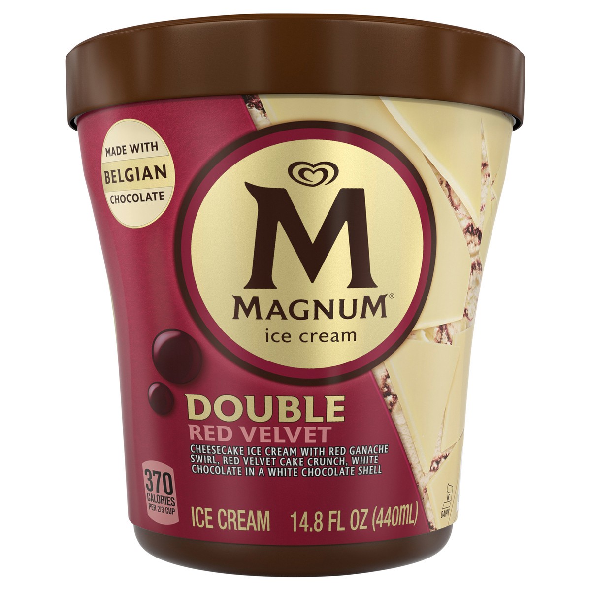 slide 1 of 3, Magnum Ice Cream Tub Double Red Velvet, 14.8 oz, 14.8 oz