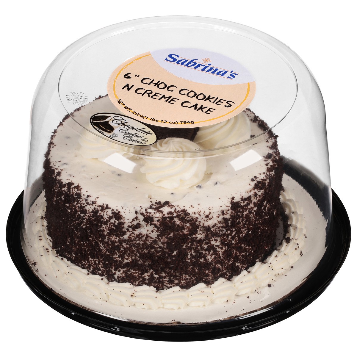 slide 7 of 9, Sabrina's 6 Inch Choc Cookies N Creme Cake 28 oz, 28 oz