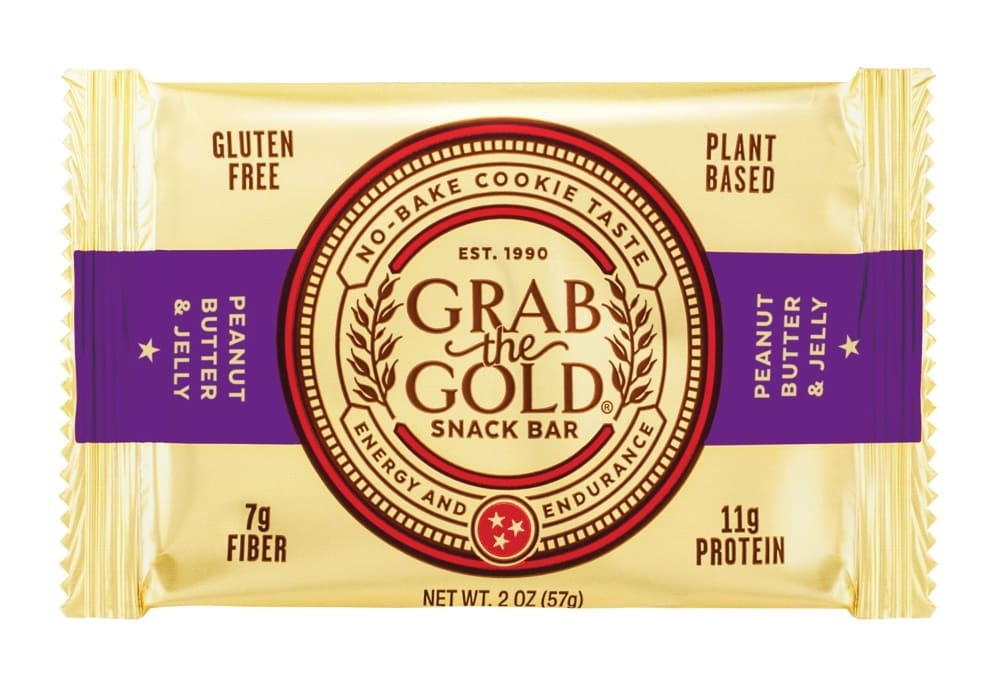 slide 1 of 1, Grab the Gold Peanut Butter Jelly Snack Bar, 2 oz