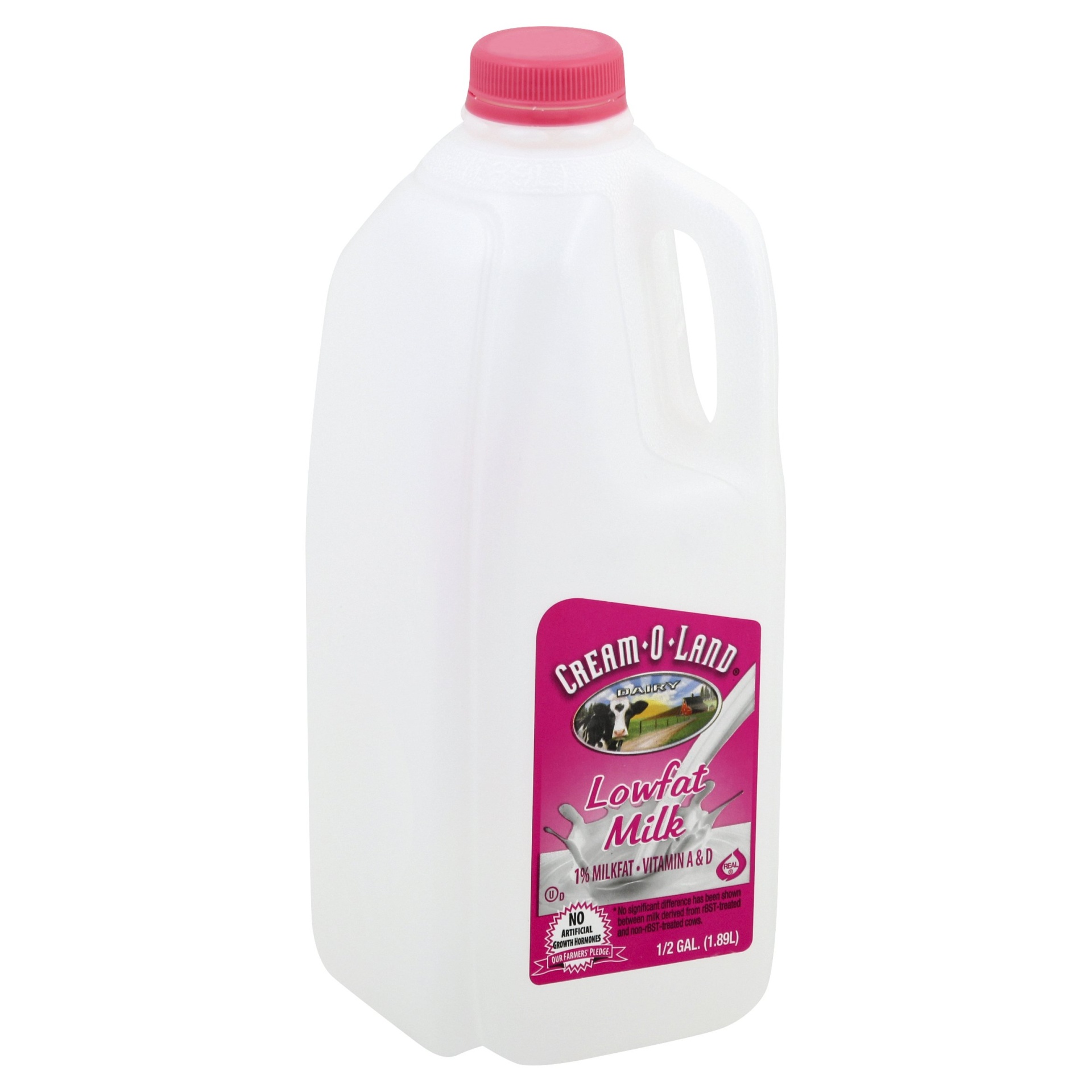 slide 1 of 6, Cream-O-Land Milk, Lowfat, 1% Milkfat, 1/2 gal