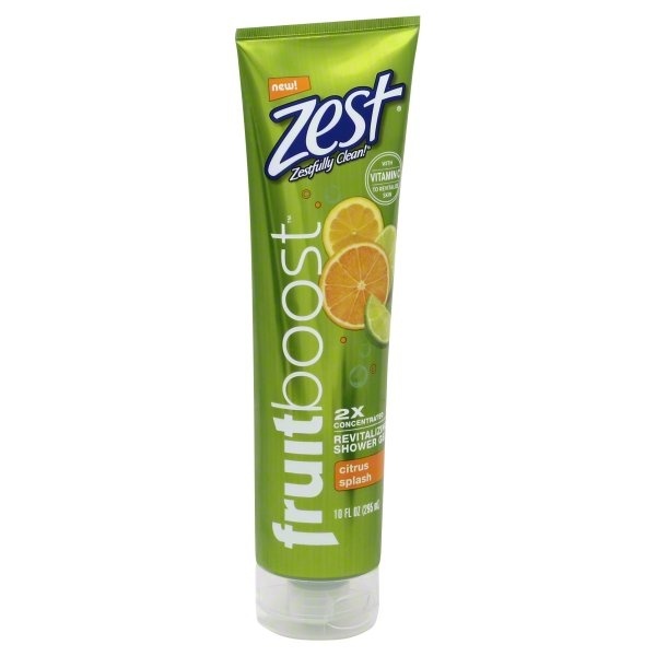 slide 1 of 1, Zest Fruitboost Shower Gel Citrus Splash, 10 fl oz