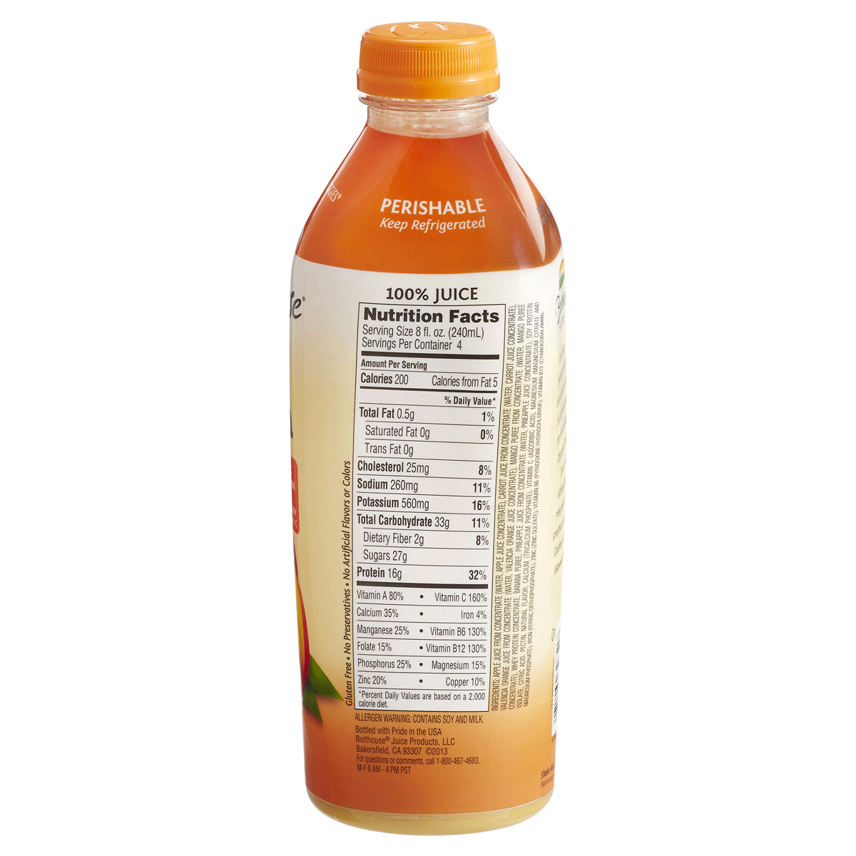 slide 4 of 4, Bolthouse Farms Protein Plus Mango Protein Shake, 32 fl oz