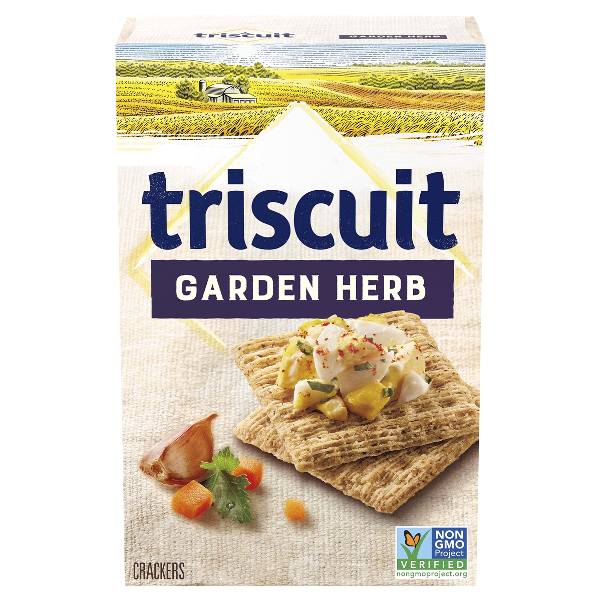 slide 1 of 7, Triscuit Garden Herb Crackers, 9 oz