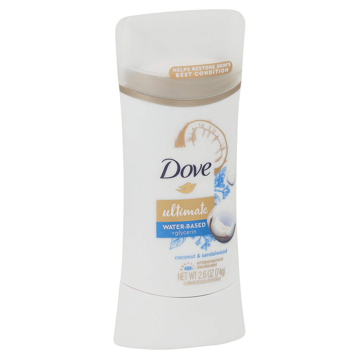 slide 6 of 9, Dove Ultimate Coconut & Sandalwood Antiperspirant Deodorant 2.6 oz, 2.6 oz