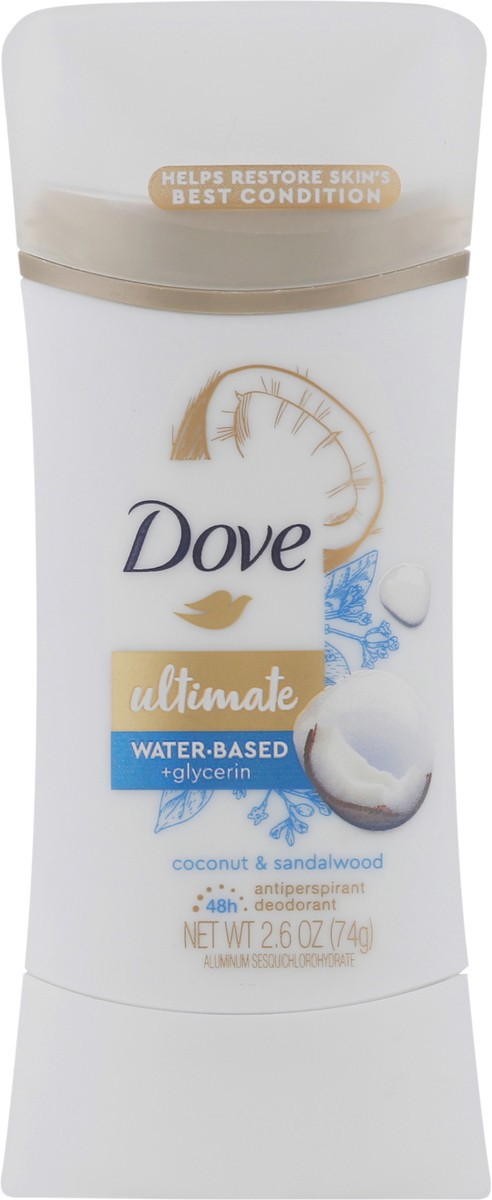 slide 2 of 9, Dove Ultimate Coconut & Sandalwood Antiperspirant Deodorant 2.6 oz, 2.6 oz