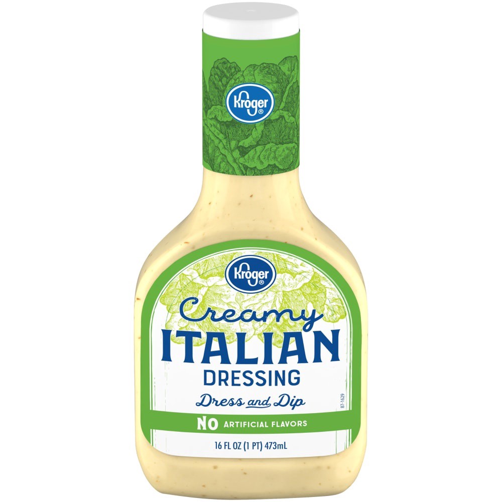 slide 1 of 3, Kroger Creamy Italian Dressing, 16 fl oz
