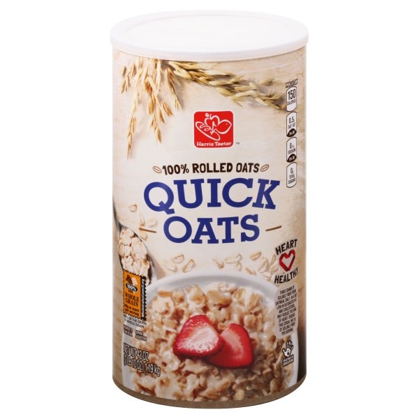 slide 1 of 1, Harris Teeter Quick Oats, 42 oz