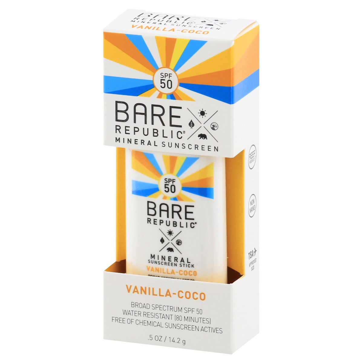 slide 9 of 9, Bare Republic SPF 50 Mineral Vanilla-Coco Sunscreen 0.5 oz, 0.5 oz