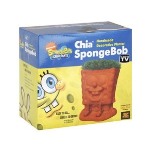 slide 1 of 1, Chia Pet Spongebob Handmade Decorative Planter, 1 ct