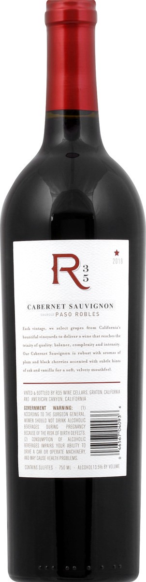 slide 7 of 10, R35 Cabernet Sauvignon, 750 ml