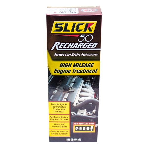 slide 1 of 1, Slick 50 750002 Recharged High Mileage Engine Treatment, 15 oz