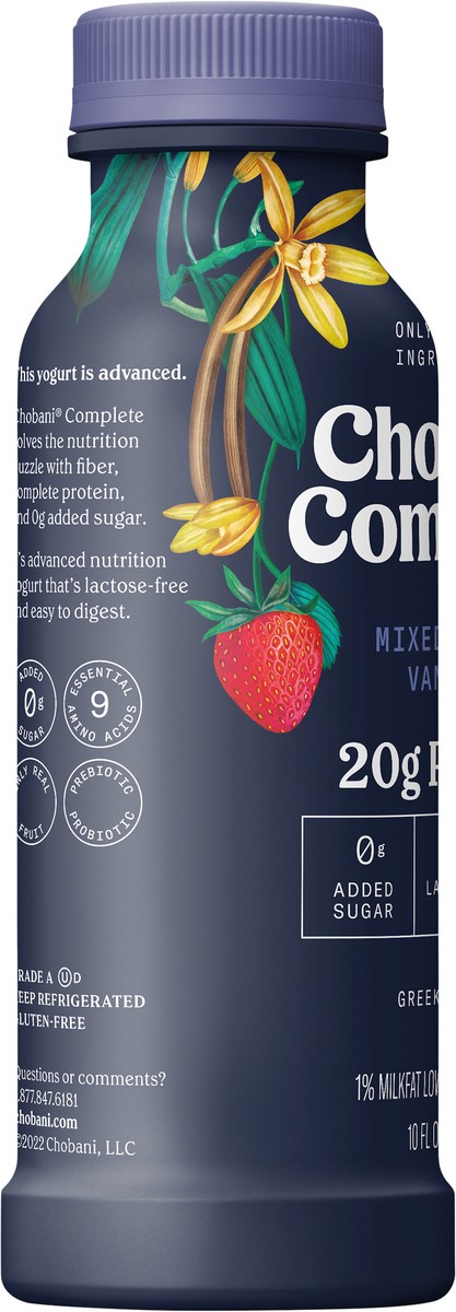 slide 6 of 8, Chobani Complete Protein Mixed Berry Vanilla Yogurt Drink - 10 fl oz, 10 oz