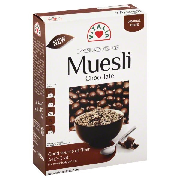 slide 1 of 1, Vitalia Muesli Chocolate, 10.58 oz