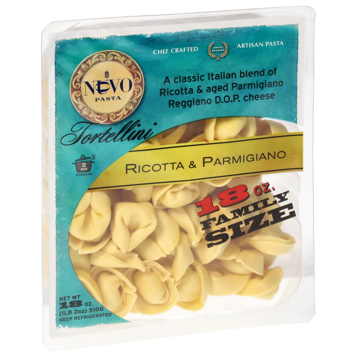 slide 10 of 13, Nuovo Ricotta & Parmigiano Tortellini Family Size 18 oz, 18 oz