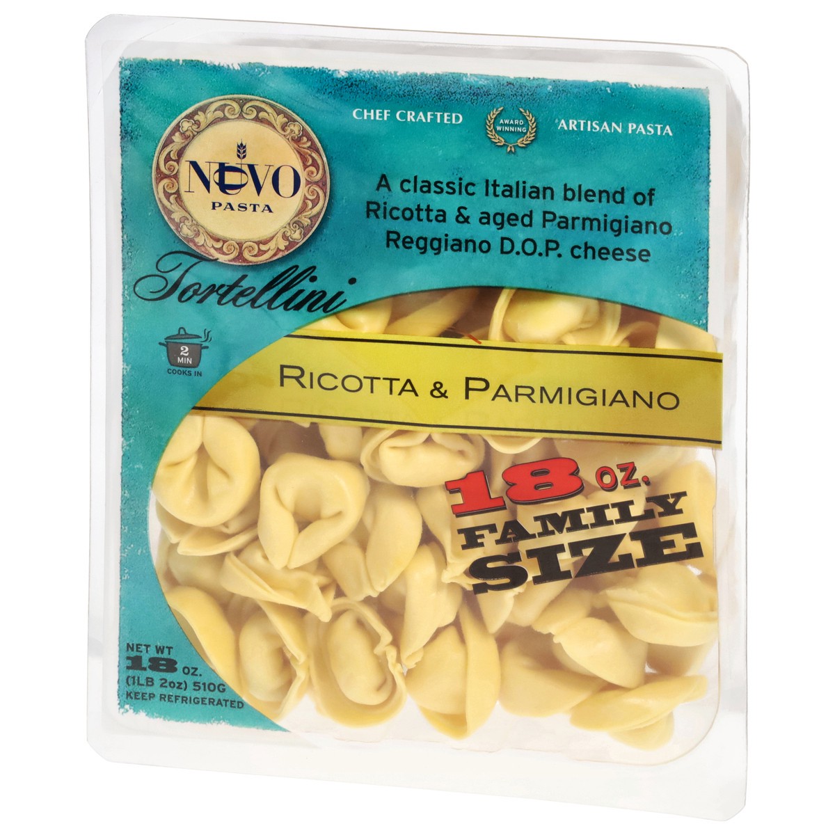 slide 3 of 13, Nuovo Ricotta & Parmigiano Tortellini Family Size 18 oz, 18 oz