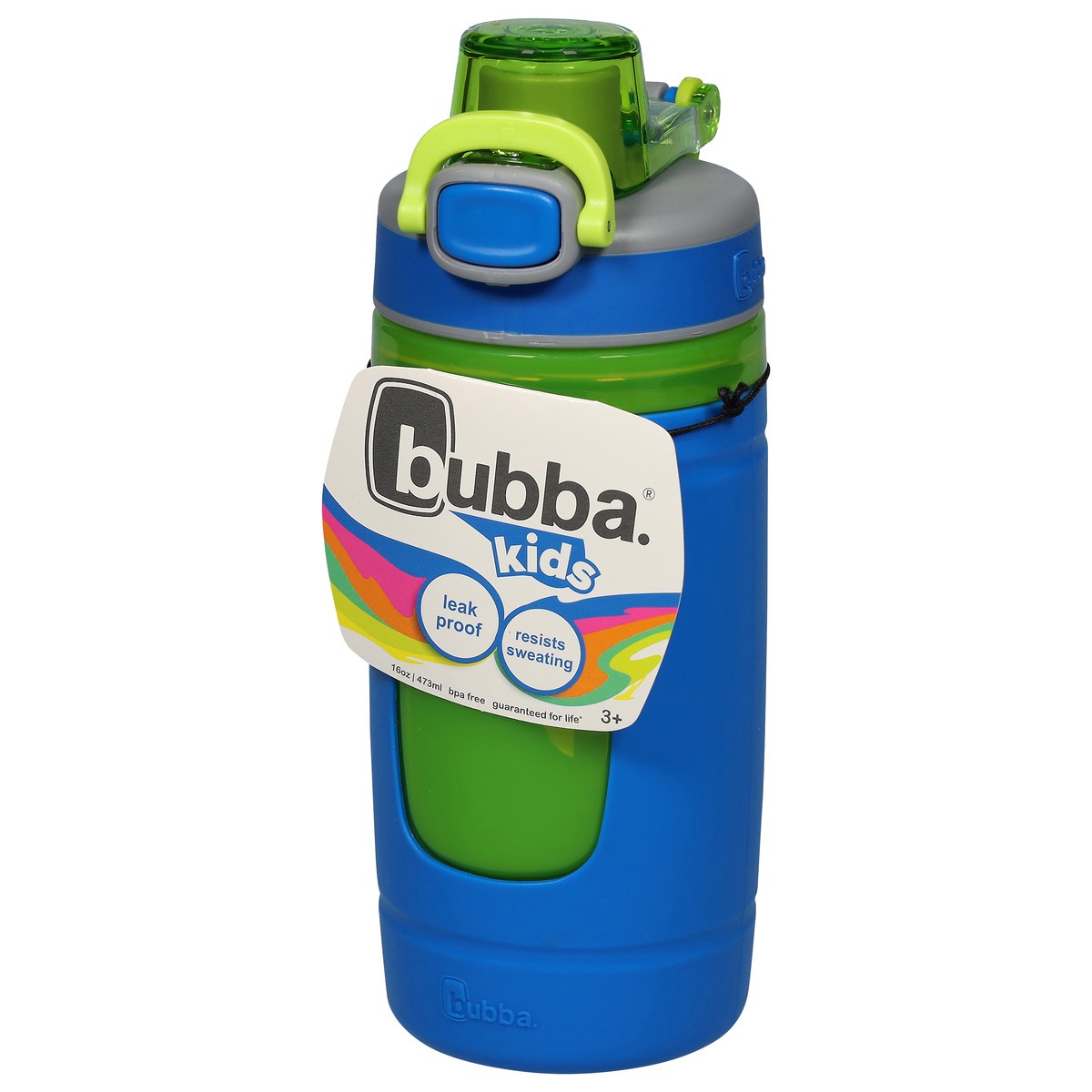 slide 3 of 9, bubba Flo Kids Water Bottle Azure, 16 oz