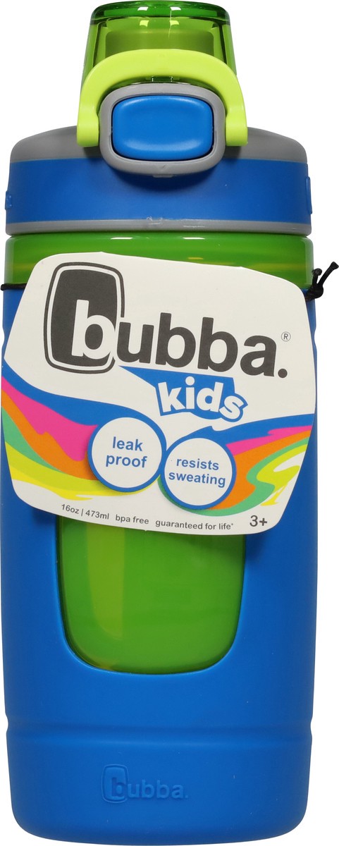 slide 7 of 9, bubba Flo Kids Water Bottle Azure, 16 oz