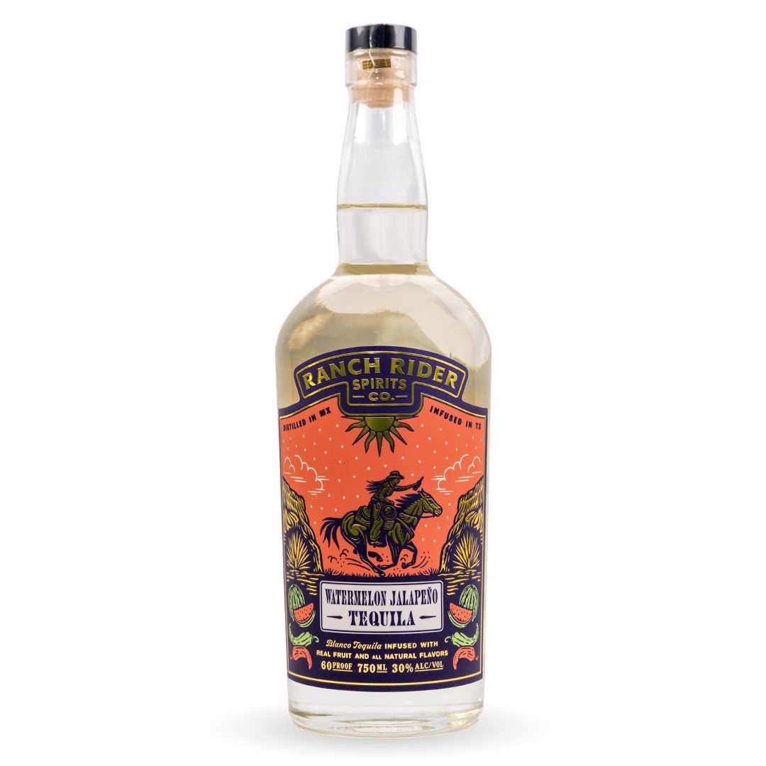 slide 1 of 1, Ranch Rider Tequila - Watermelon Jalapeno, 750 ml