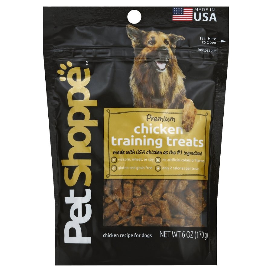 slide 1 of 1, PetShoppe Premium Chicken Training Treats, 6 oz