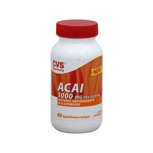 slide 1 of 1, CVS Pharmacy Acai Rapid Release Softgels, 60 ct; 1000 mg