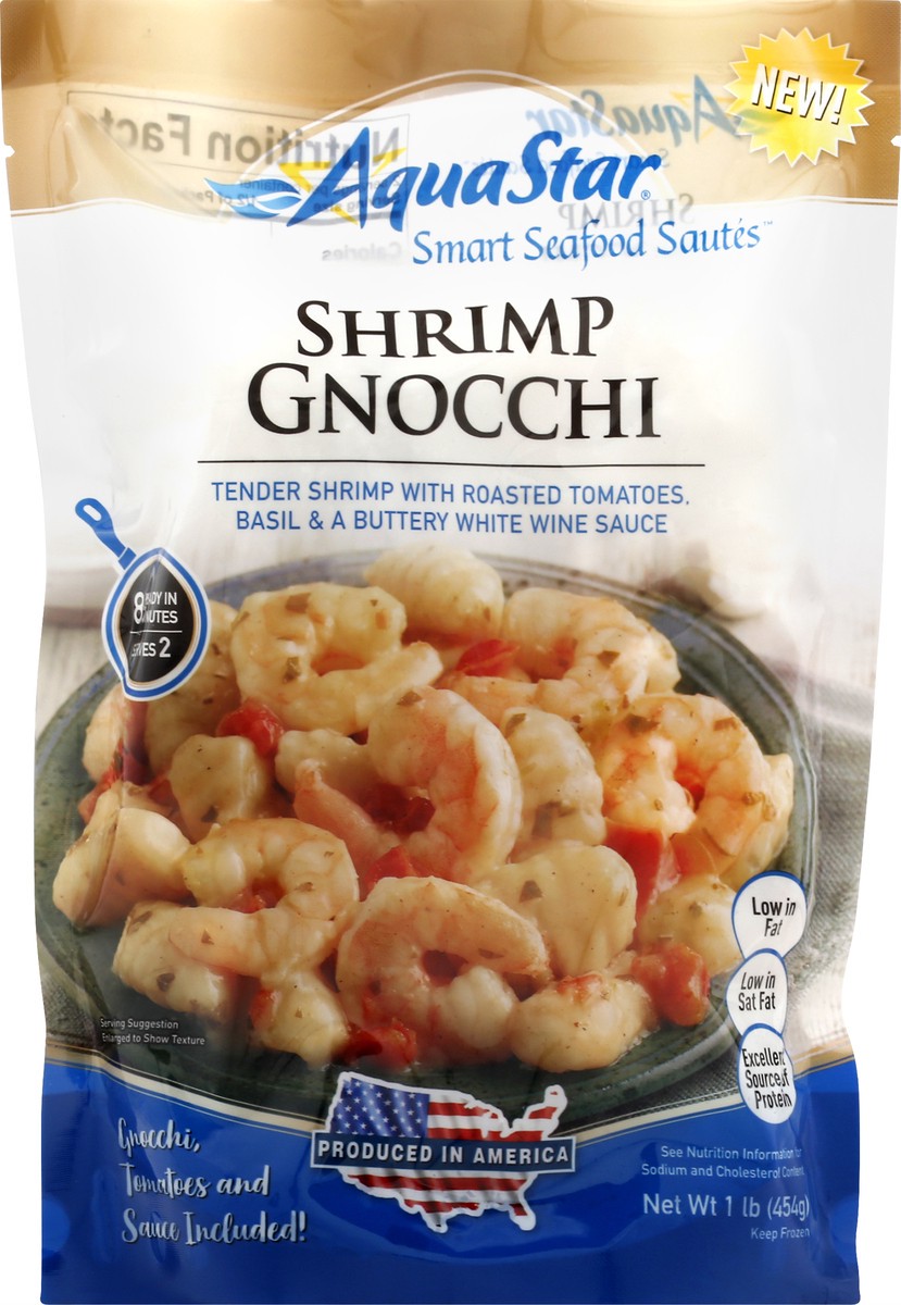 slide 3 of 12, Aqua Star Shrimp Gnocchi 1 lb, 1 lb