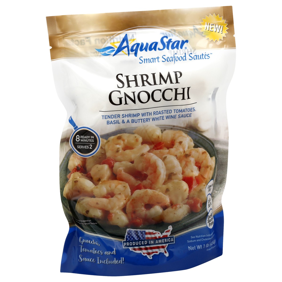 slide 10 of 12, Aqua Star Shrimp Gnocchi 1 lb, 1 lb