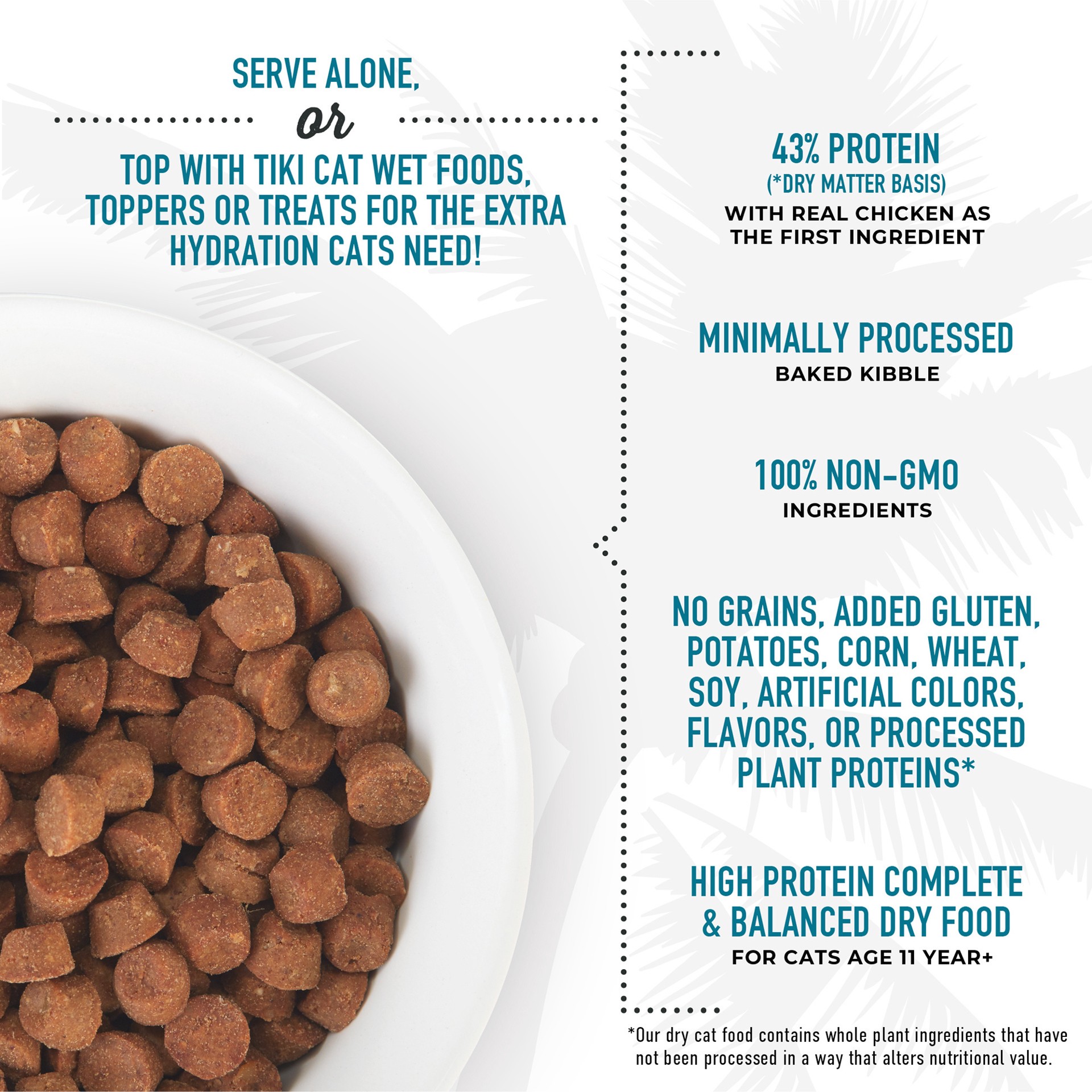 slide 5 of 6, Tiki Cat® Born Carnivore® Silver For Adults 11+ Food - Chicken & Herring, Non-Gmo, 5.60 lb