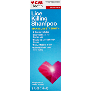 slide 1 of 1, CVS Health Lice Killing Shampoo Maximum Strength, 8 fl oz