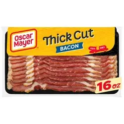Oscar Mayer Naturally Hardwood Smoked Thick Cut Bacon, 16 oz Pack, 11-13 slices