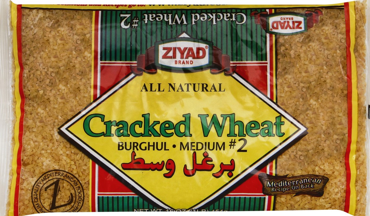 slide 1 of 5, Ziyad Burghol Medium Cracked Wheat, 16 oz