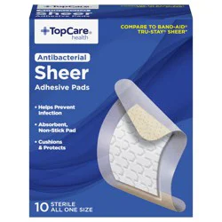 TopCare Antibacterial Sheer Adhesive Pads