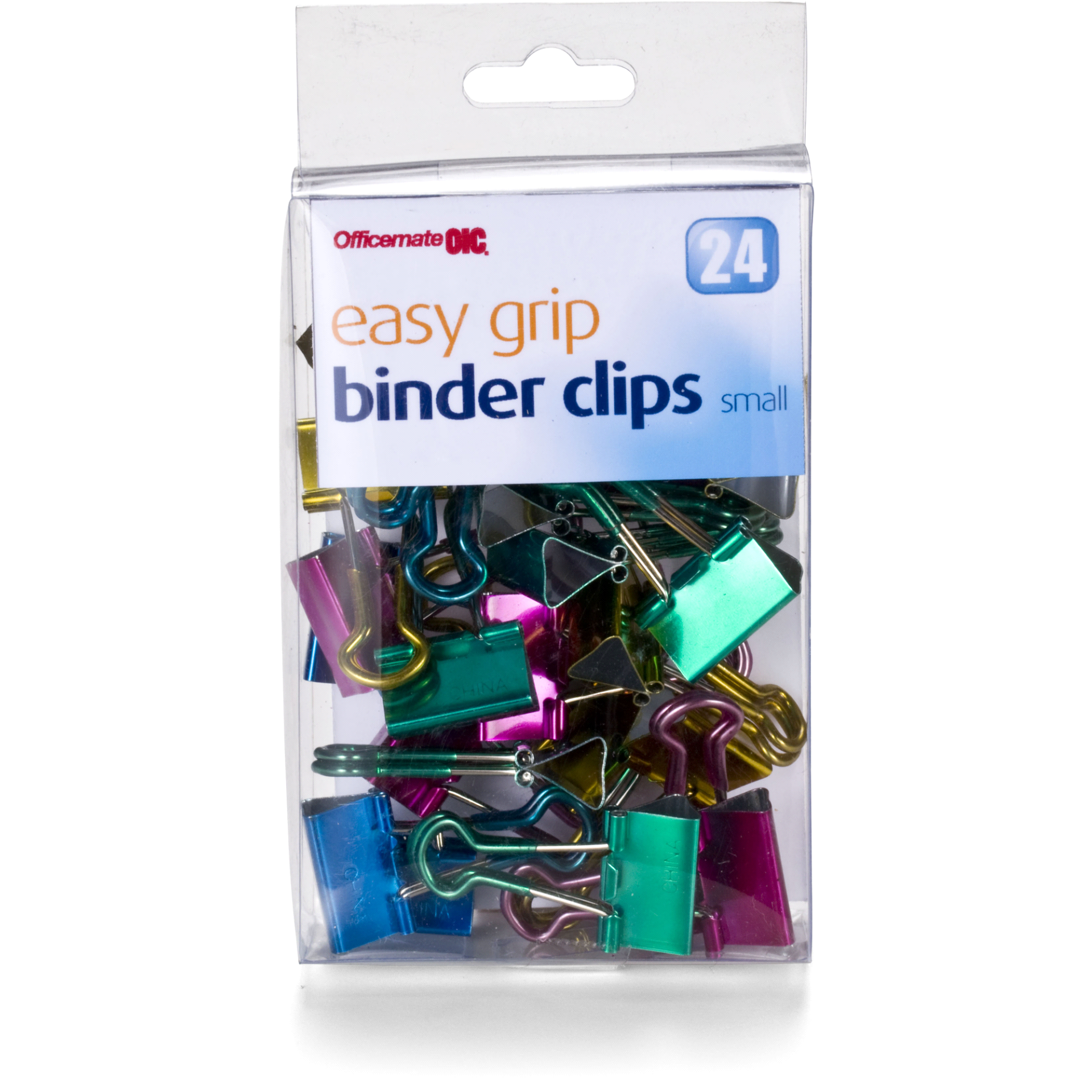 slide 1 of 1, OIC Easy Grip Mini Binder Clips, 24 ct