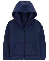 Carter's Baby Zip-Up Fleece Hoodie Navy 12M
