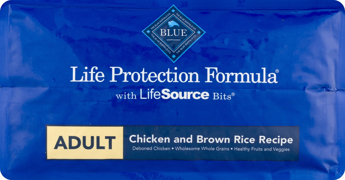 slide 9 of 9, Blue Buffalo Adult Chicken & Brown Rice - Dry Dog Food, 6 lb