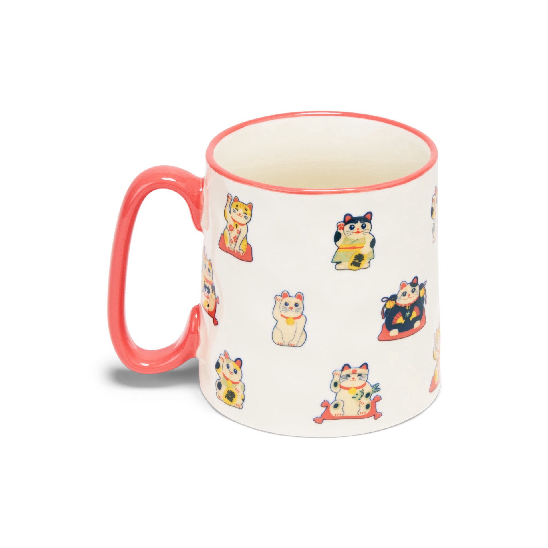 slide 1 of 1, 10 Strawberry Street Bella Maneki Neko Mug, 1 ct