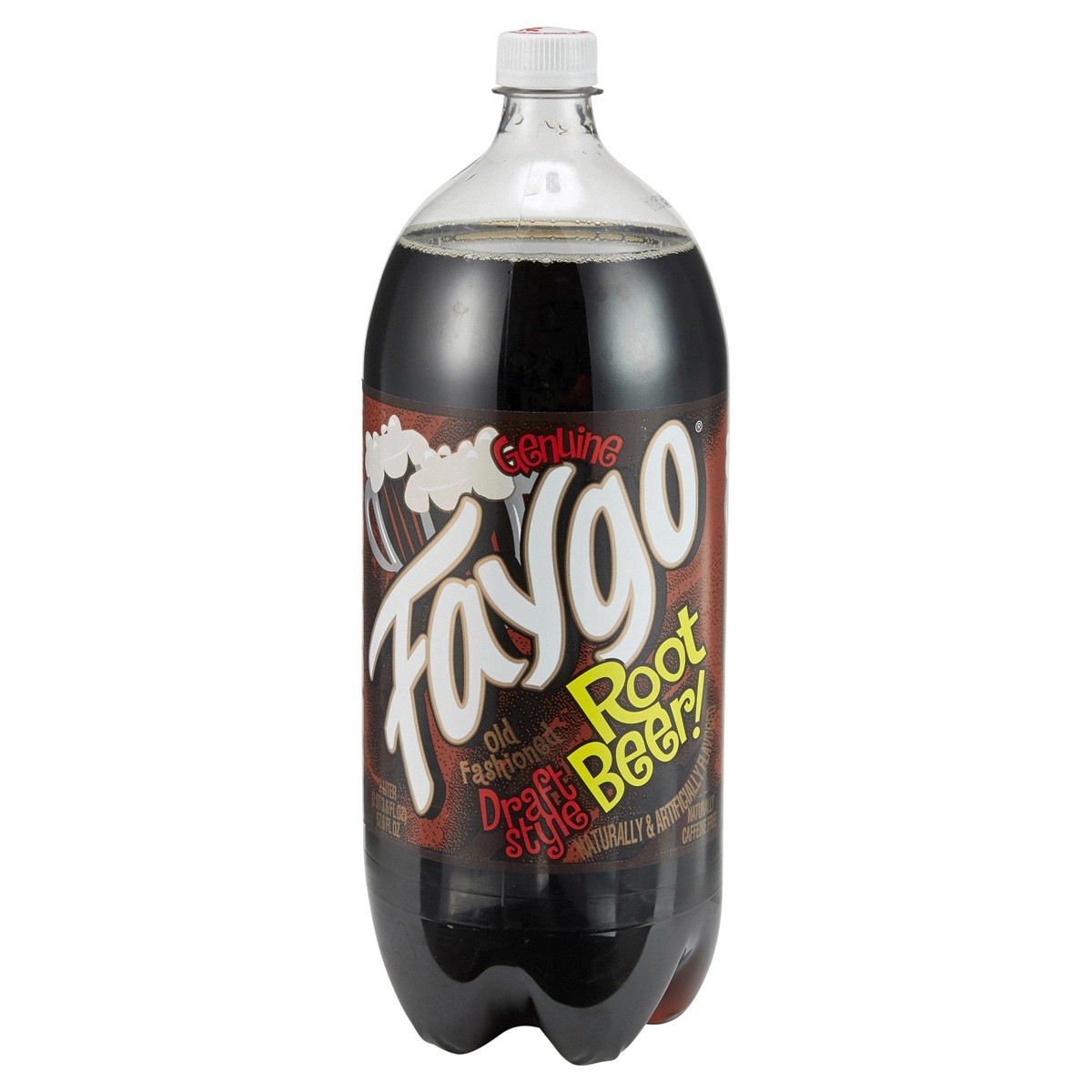 slide 1 of 5, Faygo Draft Style Root Beer Bottle - 2 liter, 2 liter