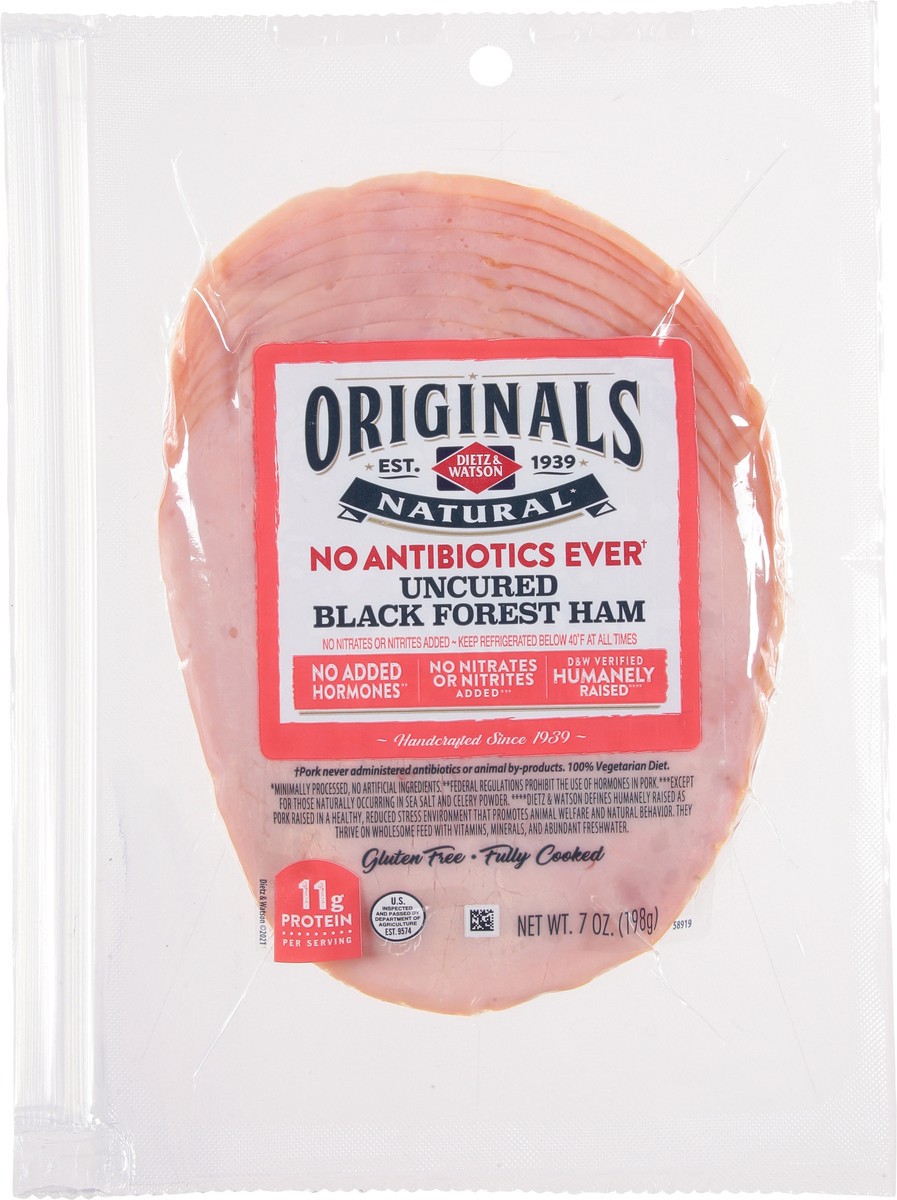 slide 7 of 9, Dietz & Watson Uncured Black Forest Ham 7 oz, 7 oz