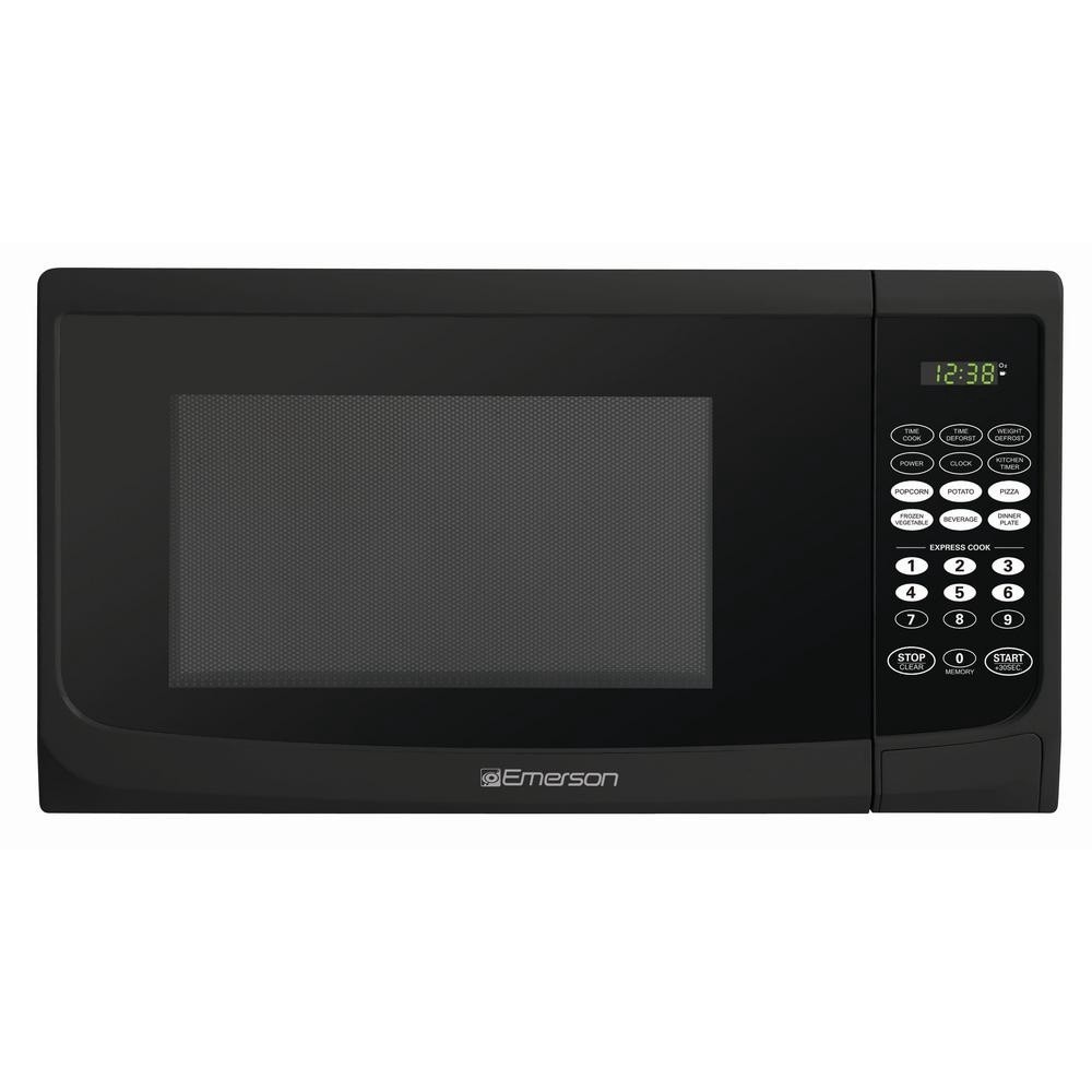 slide 1 of 2, Emerson Touch-Control Microwave Oven - Black, 1 ct