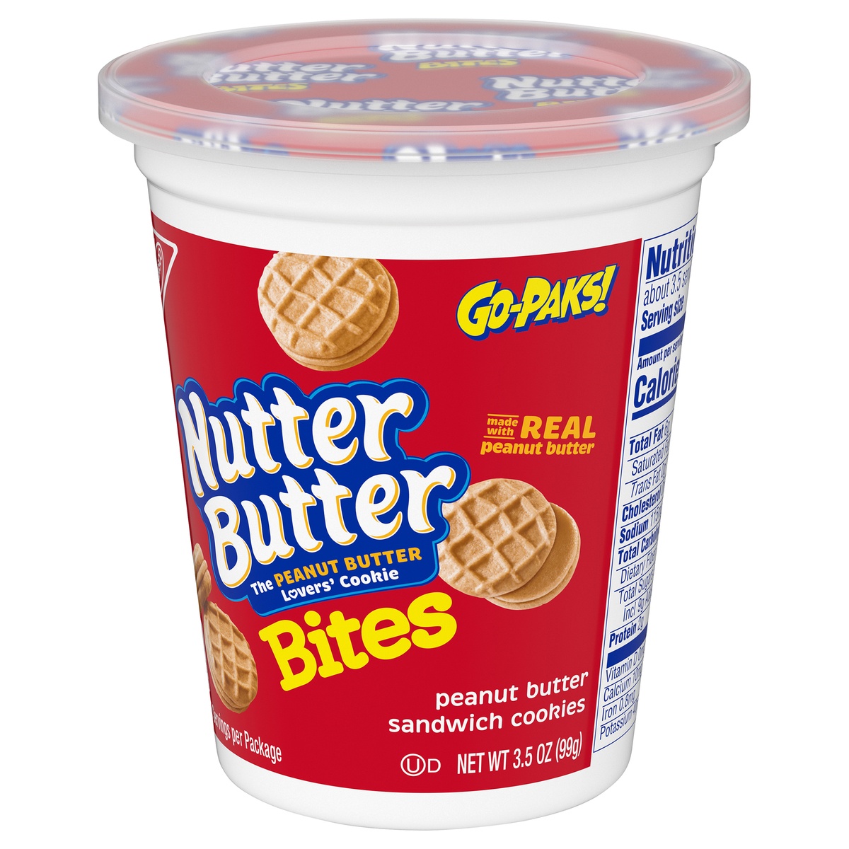 slide 3 of 11, Nutter Butter Peanut Butter Sandwich Cookies Bites, 3.5 oz