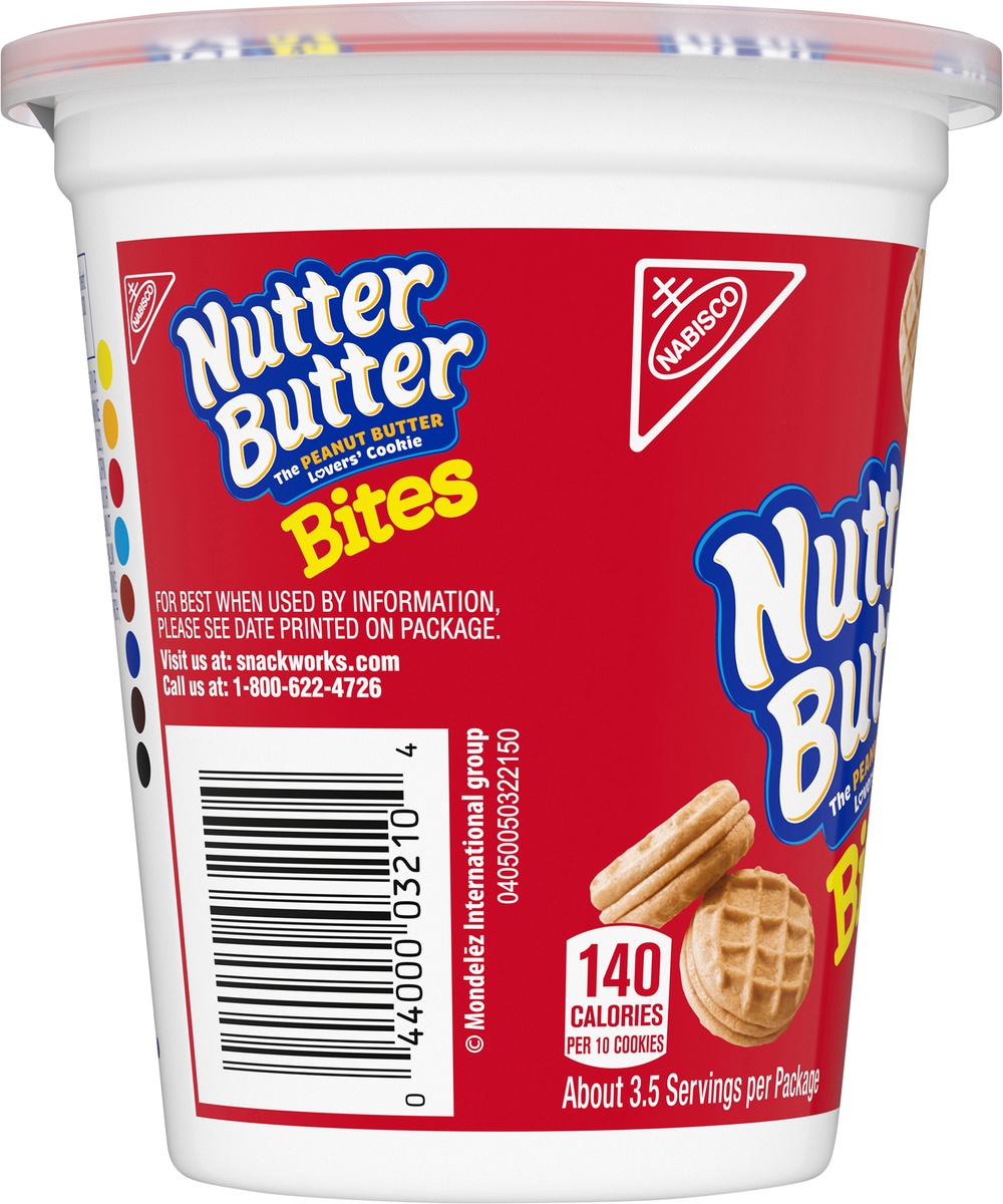 slide 7 of 11, Nutter Butter Peanut Butter Sandwich Cookies Bites, 3.5 oz