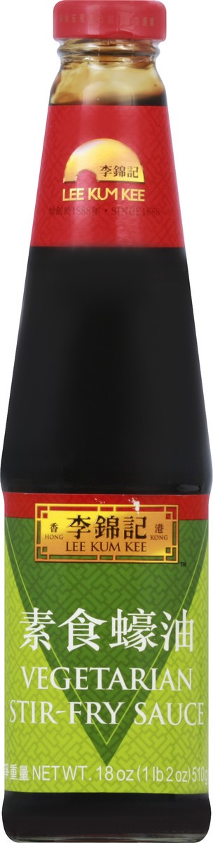 slide 5 of 8, Lee Kum Kee Stir-Fry Sauce, Vegetarian, 18 oz