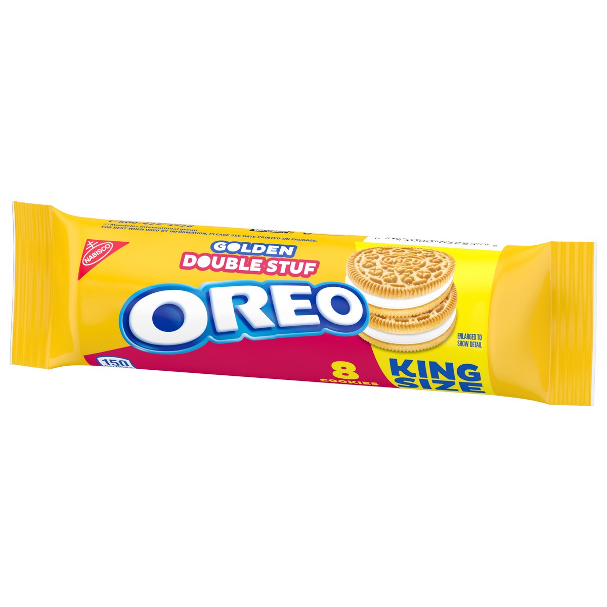 slide 5 of 9, OREO Double Stuf Sandwich Cookies, King Size, Snack Pack, 4 oz, 0.25 lb