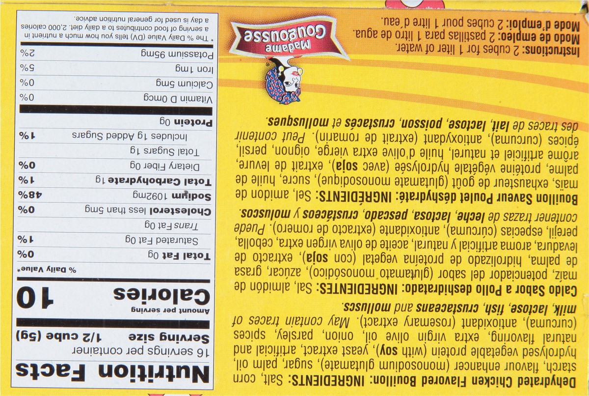 slide 4 of 9, Madame Gougousse Chicken Flavored Bouillon 8 ea, 8 ct